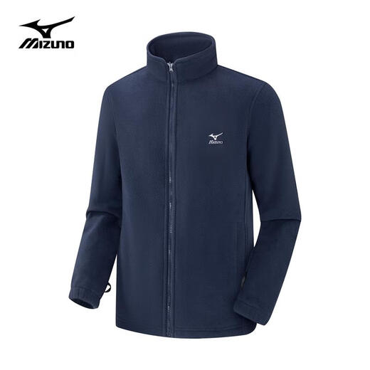 Mizuno outdoor jacket men's hooded jacket windproof three-in-one two-piece sports mountaineering suit dark blue L