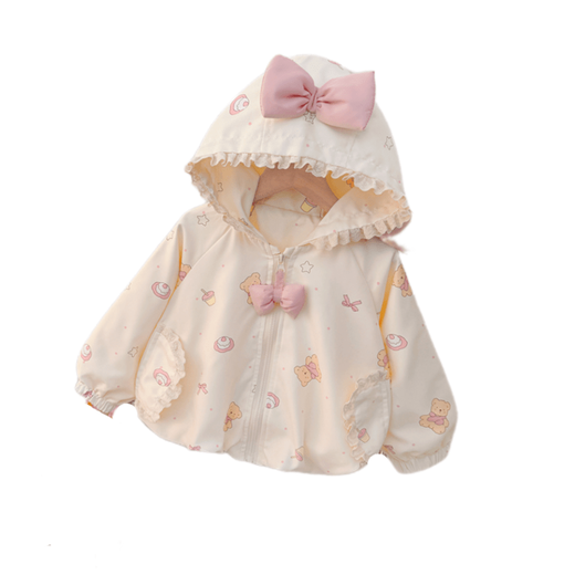 G.DUCKKIDS Little Yellow Duck Girls' Jacket Spring and Autumn Style Baby Style One-Year-Old Girl Small Month-old Clothes Children's Jacket Pink 90 Size 1~2 Years Old 80-90cm cm