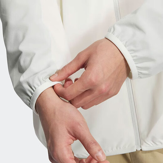 阿迪达斯夏季男款女款夹克时尚潮流舒适透气轻便外套健身训练梭织运动服 JJ1304/汉玉白/绿 XS