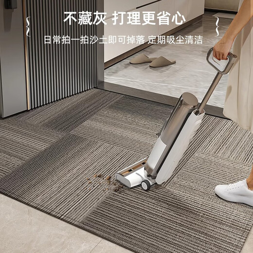 
Wei'anka entrance door floor mat high-end sense entrance door foot mat anti-slip 2025 new door exterior door mat entrance carpet customization Jingbo-vertical version 15926 80cm*160cm [dirty-resistant and washable]