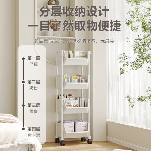 Nanye rack, kitchen rack, snack rack, floor rack, movable trolley SKJ-6-JD