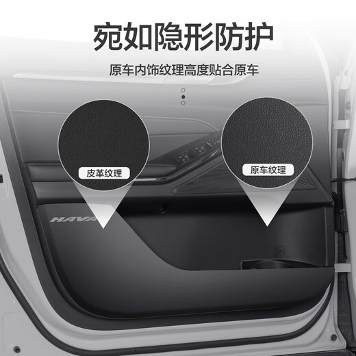 Huizhuo Haval Porte de troisième génération Anti-Kick Pad National Trend Version Harvard Car Decoration intérieure Décoration Intérieur Accessoires SN9898 2021 Deuxième génération Harvard H6 Door Anti-Kick + Vice Driver