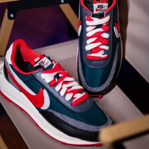 Nike (Nike) Sacaix Nike Ldwaffle Negro, azul, rojo, Nike Tres partes Deconstruction Waffle Zapatos DJ4877-300 Negro, azul, rojo, DJ4877-300 42.5