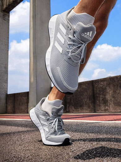 阿迪达斯 （adidas）DURAMO SL训练备赛轻盈网面中考体测跑鞋男女adidas 黑色(JQ9717) 36  220mm