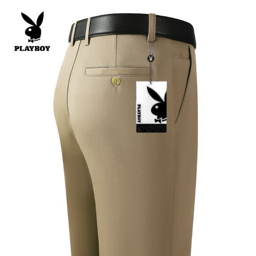 Playboy (Playboy) Frühlings- und Sommer-Dünne Hosen mittleren Casos Casual Hosen formaler Kleid Dad Dadd Dad älterer Business-Anzug Herrenhose [Sommer] Hosen 9901 Marineblau Dünn 29 [2 Fuß 2] Taillenumfang