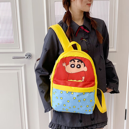 2025 new cute cartoon backpack female college student commuting class schoolbag large capacity travel backpack yellow