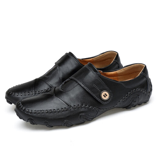 CARTELO genuine leather golf shoes lightweight men's shoes GOLF breathable waterproof anti-slip toe layer cowhide casual sports shoes white lace 42