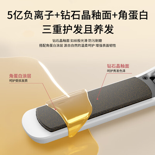 UBelle Wireless Straight Clip 500 Million Negative Ions Does Not Hurt Hair Small Portable Bangs High Skull Top Splint Curling Iron National Subsidy