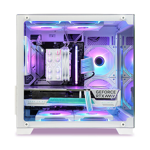 ASUS family bucket RTX 5060 Ti/5060 host 14600KF assembled computer host e-sports game console RTX 5070 full set of desktop DIY complete machine white sea view room 14600KF + ASUS RTX 5060 advanced version