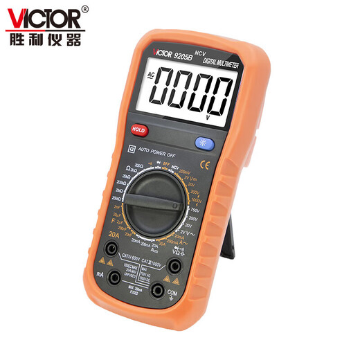 胜利仪器（VICTOR）迷你数字万用表高精度家用小型智能防烧表电工多功能便携测电 VC9205B【测1000V 智能NCV】
