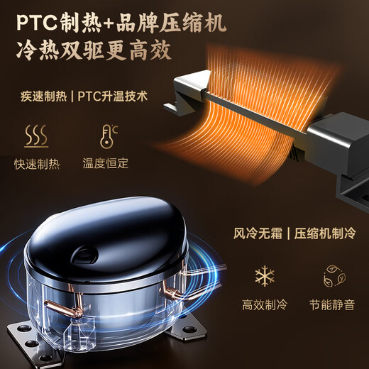 JK-80C Tea Cabinet Constant Temperature and Humidity Control Office Small Multi-Function Household Red White Green Tea Spices Moisture-proof Special Shaju Refrigerator Pull-out Basket 1+2 Pu'er Basket - 80L