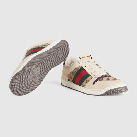 古驰（GUCCI）女鞋 GG珐琅复古时尚休闲鞋运动鞋 古驰脏脏鞋 脏脏鞋546551 HVKI0 9765米色男款 35