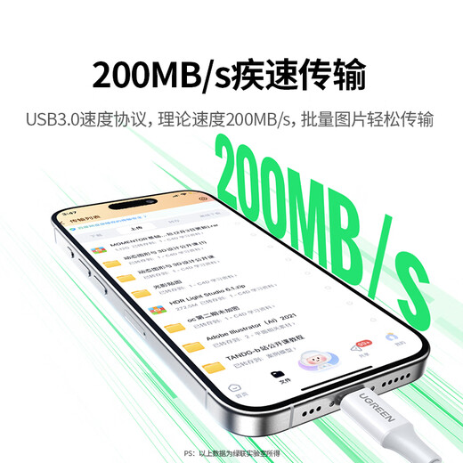 Greenlink Type-C3.0 card reader, suitable for Apple 16/15/iPad/mobile phone, compatible with UHS-I/II card, SD/TF dual card slot, universal USB-C computer/ccd camera