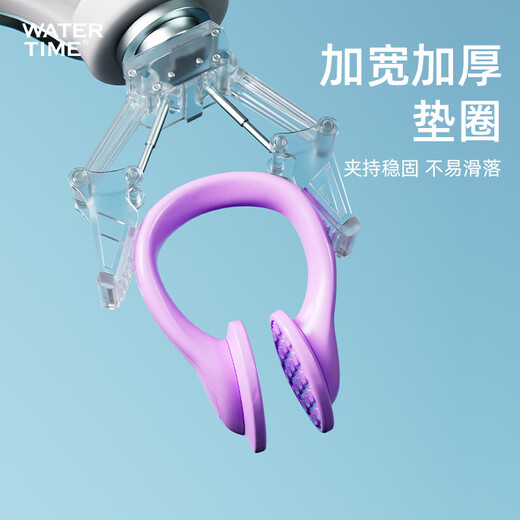 WATERTIME swimming nose clip earplugs for men and women silicone nose clip prevents water ingress, no sound insulation, prevents otitis media when bathing, comes with a rope to prevent loss, glacier white suit, buy it together, more cost-effective