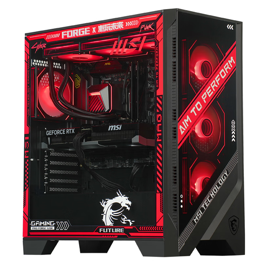 MSI family bucket U7 265KF MSI 5070/5070TI/5080 graphics card e-sports game desktop assembly computer AI host DIY complete machine U7 265KF+5070TI丨5