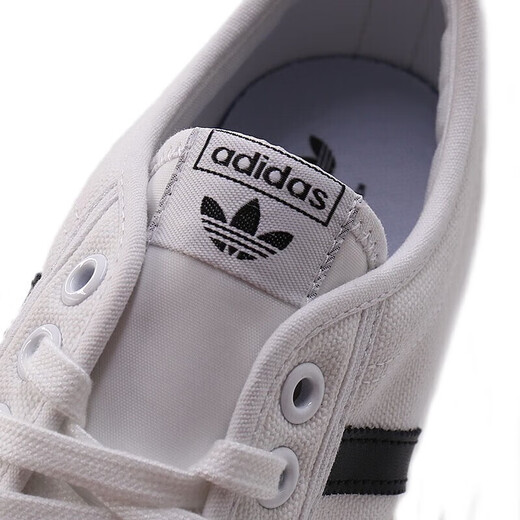 
Adidas new men's shoes sneakers summer low top cushioning anti-slip casual canvas shoes breathable lightweight aw3889/small white shoes 42