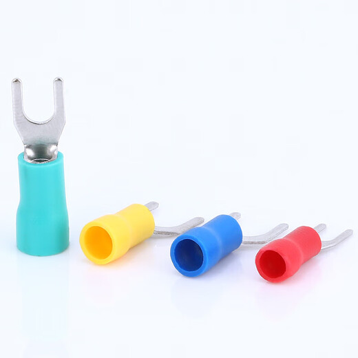 SV12532 Fork-shaped cold press terminal SV2324256 Pre-insulated sleeve Y-type U-type terminal 1000 SV5.5-8 (M8) 500 pieces/pack Black