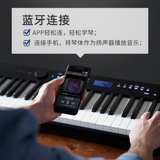 卡西欧（CASIO）电钢琴便携PX-S1100/PXS3100重锤88键智能触屏火星红成人专业考级 【升级三踏】PX-S3100原装木架款
