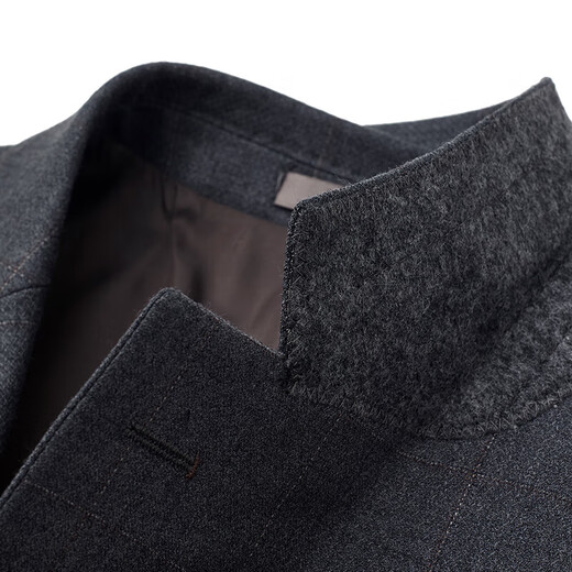 Angel Bird wool suit (single top) men's formal suit jacket EBB243238U volcanic ash plaid 46B