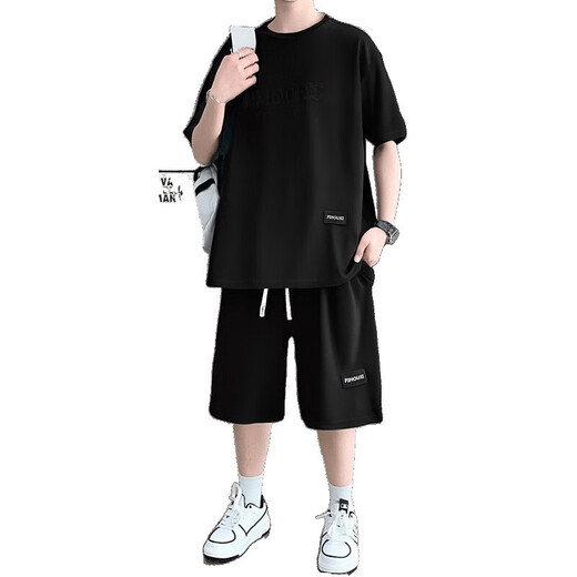Shxi Yunfeihui Men's Fashion Light Light Luxury Set Summer Summer-Dry-Dry Mensing Men's Men's Round Shem Foot Casual Sport