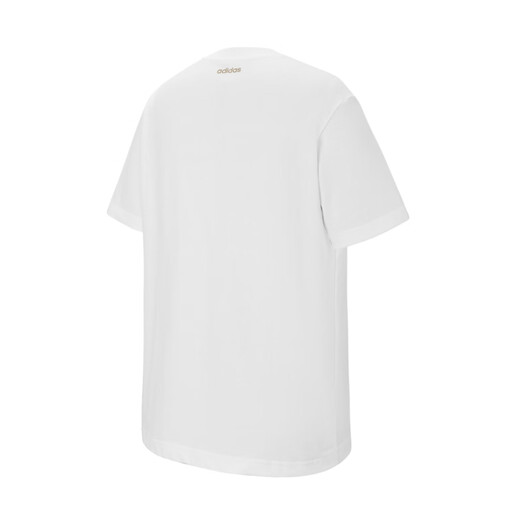 阿迪达斯夏季男女透气舒适户外棉质冰激凌运动休闲短袖KE6195 XL 白