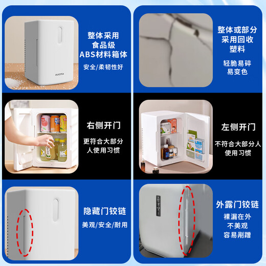 Aucma car refrigerator 12L dormitory rental mini refrigerator Chinese medicine breast milk beauty storage refrigerated insulated box outdoor