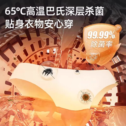 Vanguard underwear washing machine fully automatic wall-mounted mini small double-compartment underwear washing machine for washing socks special double barrel four-compartment washing and drying two-in-one artifact washing machine 26 years new gray wall-mounted | desktop dual-use upgraded smart AI high-temperature drying and washing