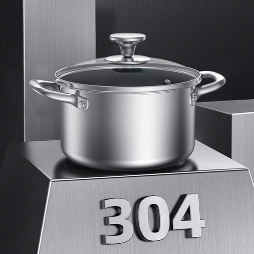 KOBACH home three-piece household wok, soup pot, spatula, kitchen utensil set, induction cooker, open flame universal, wok 32cm + soup pot 20cm + steel spatula