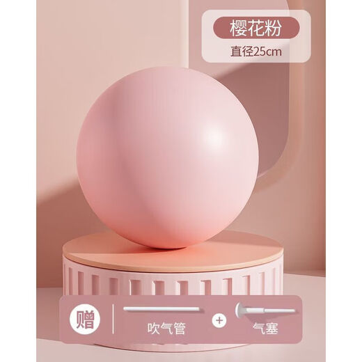 Aiyang Pilates Small Ball Thickened Fitness Mini 25cm Pregnant Women Yoga Children's Sensory Training Ball Rehabilitation Pilates Small Ball Sky Blue 25cm