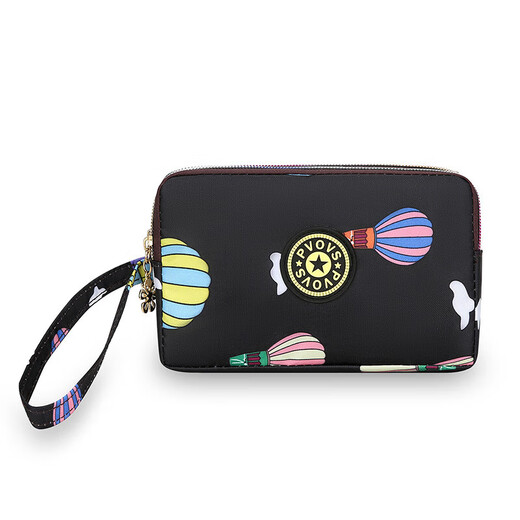 
PSVORT cross-border fashion zipper long wallet key bag hand-held fabric coin wallet mobile phone bag manufacturer Y5516 purple without specifications