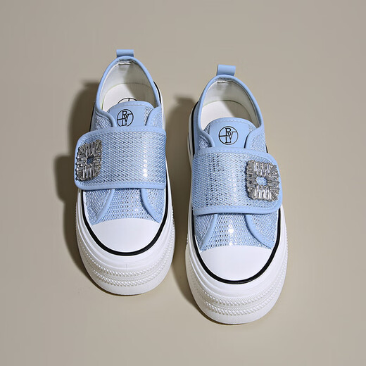 Sommer dünne Frauenschuhe dicker alleinighöhlich-absorbierender schockabsorbierender und atmungsaktives Netzschuhe Trendy Board Schuhe Klettverteidiger Lazy Schuhe YGNX-L-3323 Beige 35