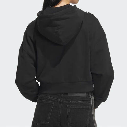 阿迪达斯 （adidas）618三叶草女装春季新款复古穿搭短款运动连帽夹克外套 JM8056_主图款 XS