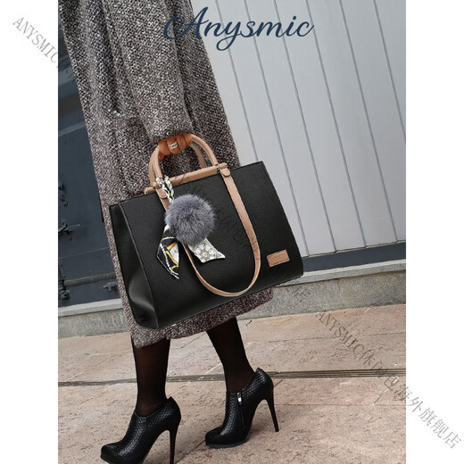 ANYSMIC Bag Women's Bag Luxury Brand Handbag Women's Large Capacity 2025 New Fashion High-end Crossbody Bag Women's Black