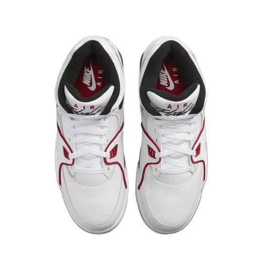 NIKE耐克AirFlight白红耐磨中帮复古运动篮球鞋FD-官方旗舰正品 FD9928-101 T仓  41