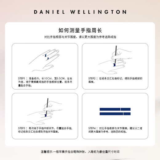 Daniel Wellington dw ring for women Star series couple ring elegant silver No. 56 birthday gift for girlfriend DW236