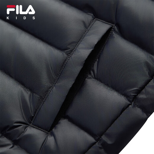 FILA Children's Clothing Cotton Feather 2025 Autumn New Lightweight Down Jacket for Boys and Girls, Thin Legend Blue-NV 150
