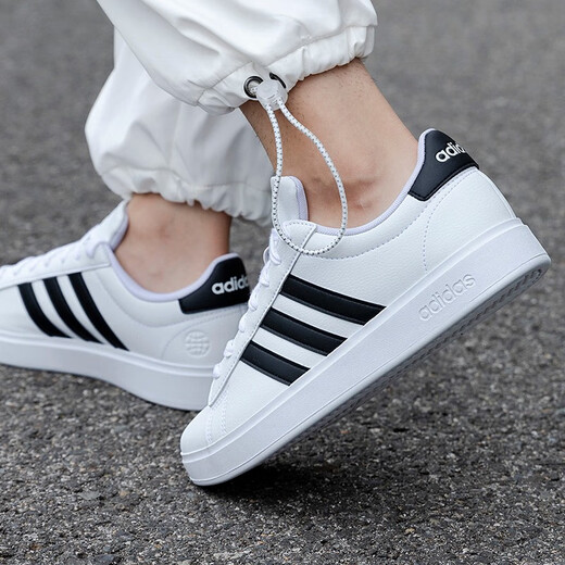阿迪达斯 （adidas）男鞋2025春季运动鞋厚底小白鞋皮面休闲板鞋GW9195 GW9195 39
