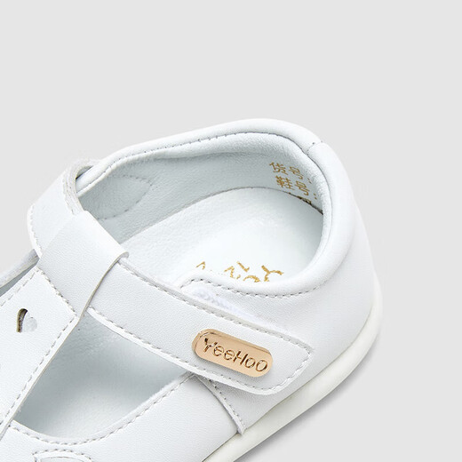 YEEHOO baby sandals summer breathable white shoes baby girl sandals