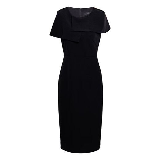 Roeyshouse Roye elegantes schlankes Kleid für Frauen 2025 Sommer Neues Design Sex Rock 12003 Schwarz S