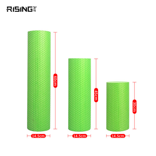 RISING锐思 浮点瑜伽柱泡沫轴放松肌肉实心深度按摩 瑜伽棒 长度60cm