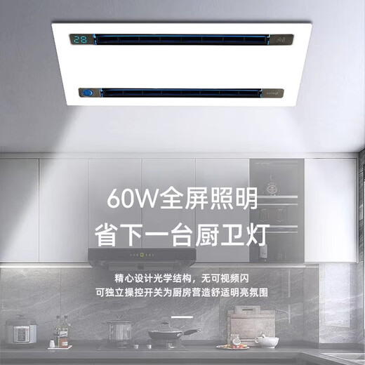 Op Lighting Opple Liangba kitchen lighting and blower two-in-one air conditioner integrated ceiling ventilation fan cooling bar exhaust fan air cooler basic model | single blower | lighting | handheld remote control