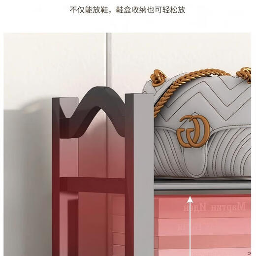 Jiajieshi shoe rack doorway multi-layer simple shoe cabinet living room dormitory rental room storage shelf three layers 50cm