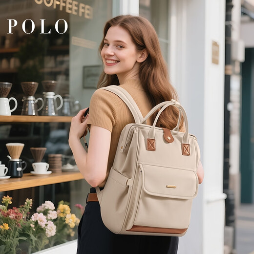 Polo-Rucksack für Damen große Kapazität Schoolbag Neue Reise-Rucksack 14-Zoll-Computertasche Geburtstagslehrer Tag Geschenk
