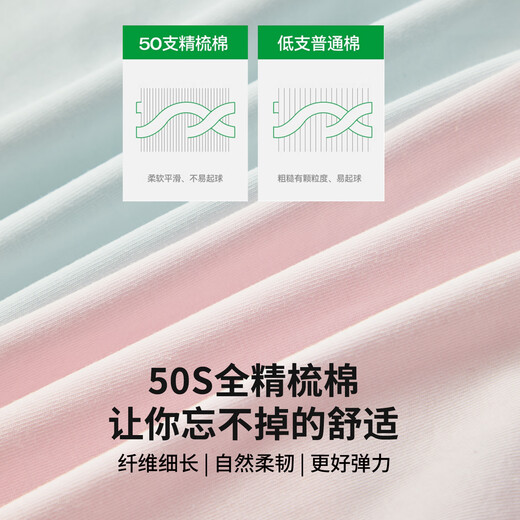 Deer Beauty's first no-wash type A women's underwear women's 10A pure cotton antibacterial 100% cotton crotch mid-waist girl soft