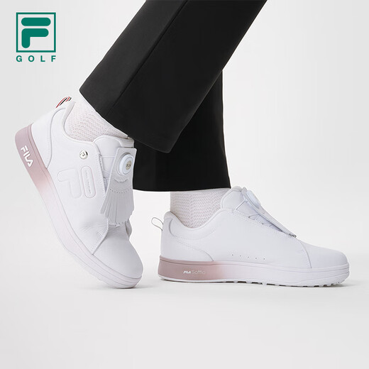FILA He Muni's same official GF 1911 golf shoes women's shoes BOA training shoes soft spikes FILA white-WT 35.5 (220mm)