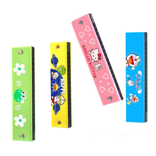 Aimei Lebaoer 16-Loch-Mundharmonica Kinder Anfänger Polyphonische C-Melodie-Jungen und Mädchen Oral Organ Kindergärtner Geschenk Spielzeuggerät Purple Kulomi Farbbox Packung