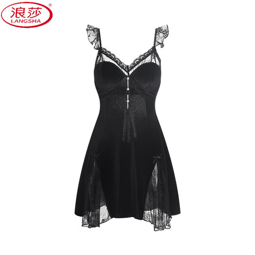 Langsha (Langsha) Модная сексуальная пижама для женщин с глубоким V Plus Bud Bad Velvet Yarn Sweet The Write The Nightgown для женщин с внешней одеждой и домашней одеждой Установка 3879 Винная инфракрасная халата + пояс + средний размер 90-130Jin [Jin равняется 0,5 кг]