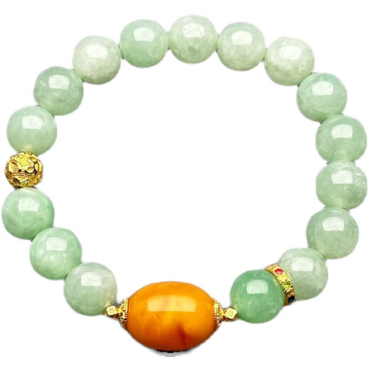 ADRIUS luxury high-end jade bracelet women's single circle old beeswax A-grade jade bracelet design retro jade bracelet A-grade jade bracelet + certificate