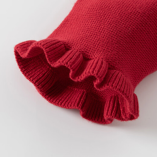 David Bella children's dress spring dress girls sweater mesh long sleeve red New Year's dress children's dress