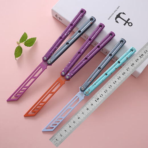 Borderless Skylark V4 Tuning Fork Hand-Swinging Training Knife with Integrated Aluminum Handle Ceramic Coating Static Model Toy Canary 1 including a full set of accessories